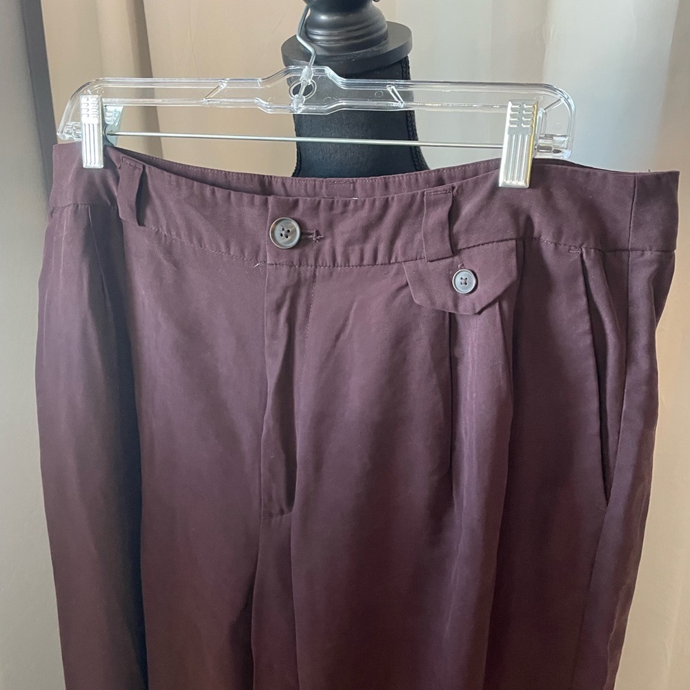 205. a new day Womens Trousers, Size 16, Deep Purple, EUC - Picture 2 of 5